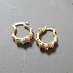 1 pair hoop earrings